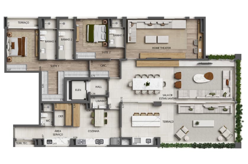 Planta 5 — Monã The Grand Lodge