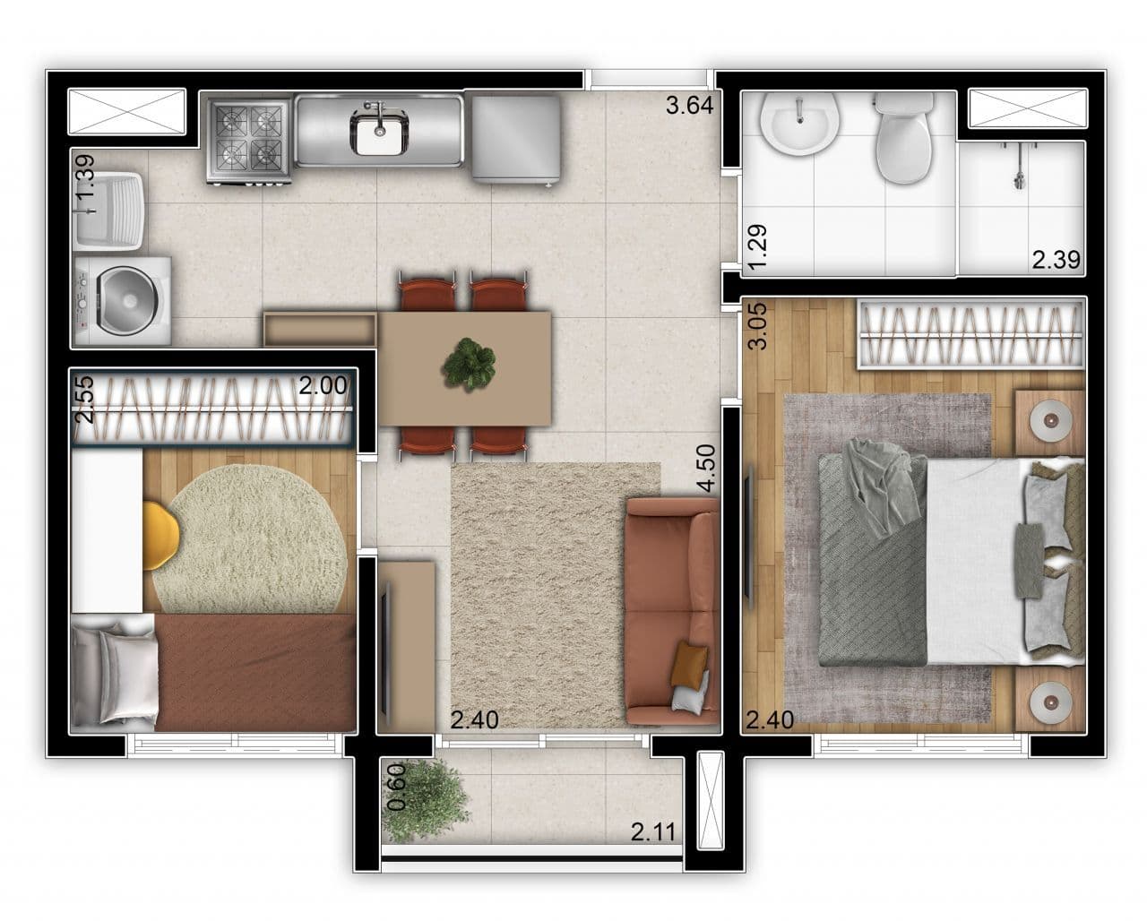 Planta 1 — Vinx Vila Tolstói - Fase 2