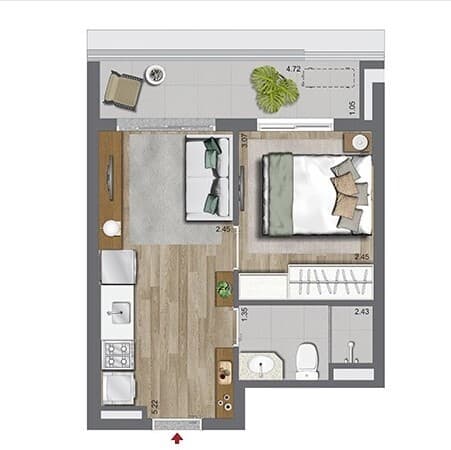 Planta 4 — Oriz by Plano&Plano - Residencial