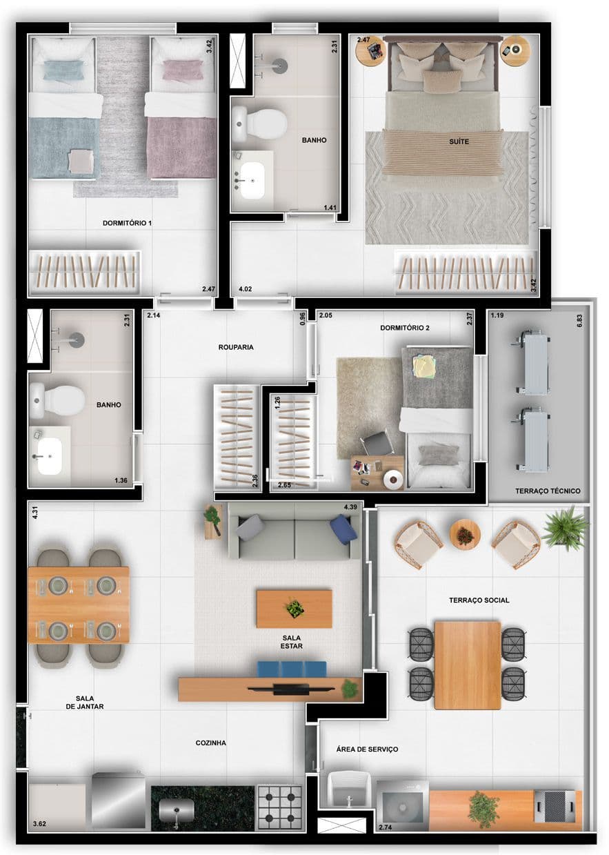 Planta 1 — Wish 675