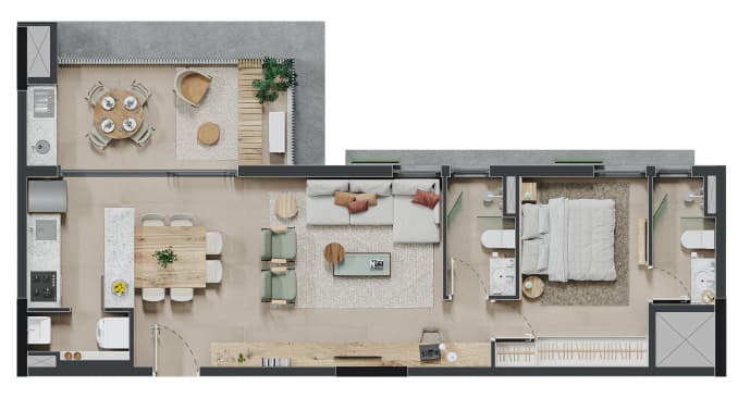 Planta 3 — Nest Vila Ipojuca - Residencial