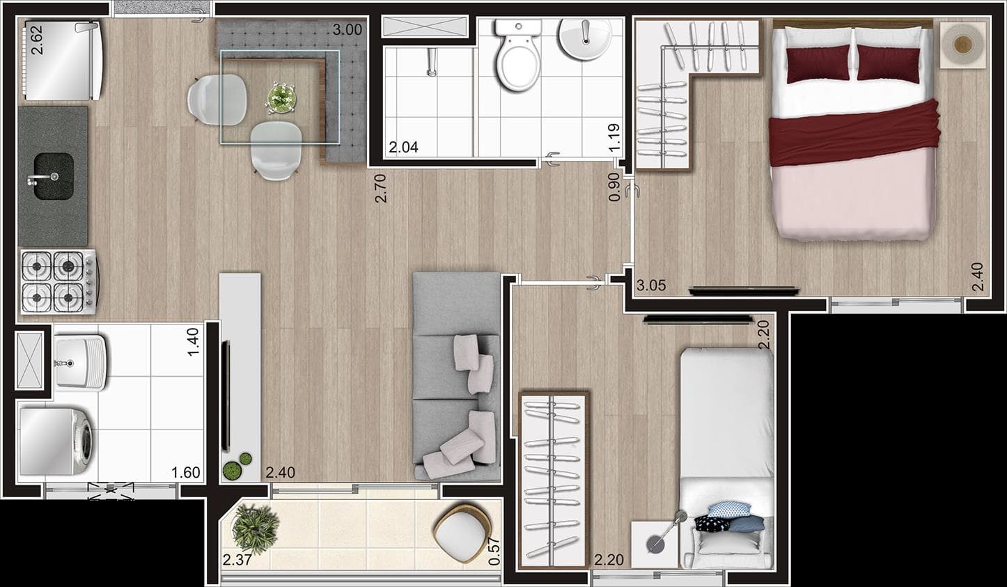 Planta 3 — Alto do Jardim Araucária