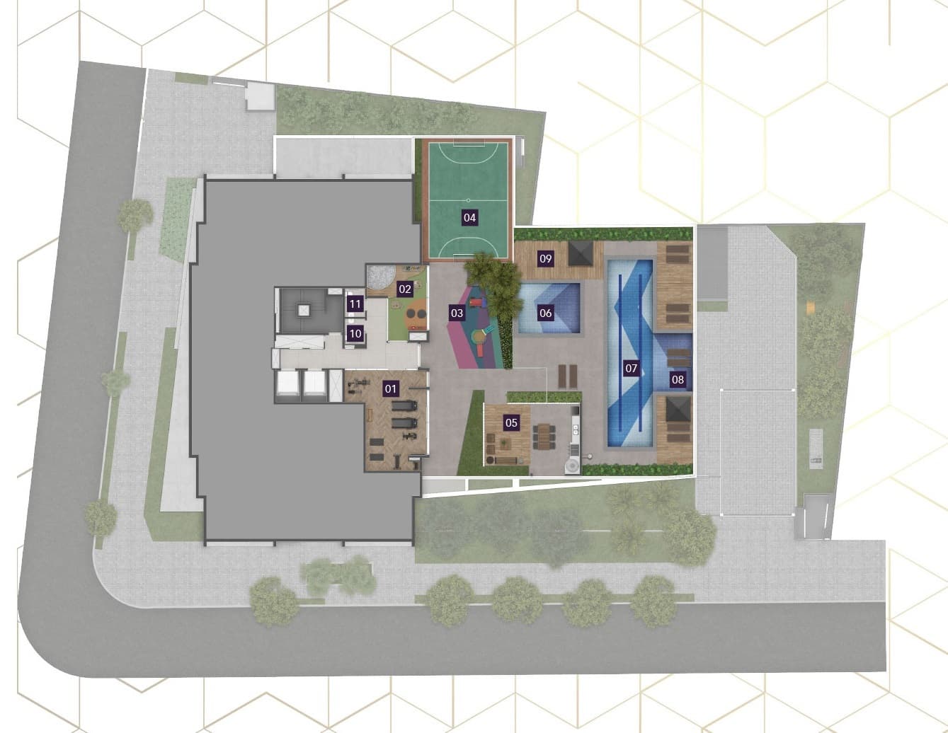 Planta 1 — Geometria Vila Mariana - Residencial
