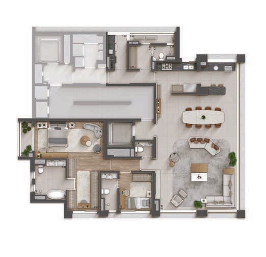 Planta 3 — GIO Jardins - Residencial
