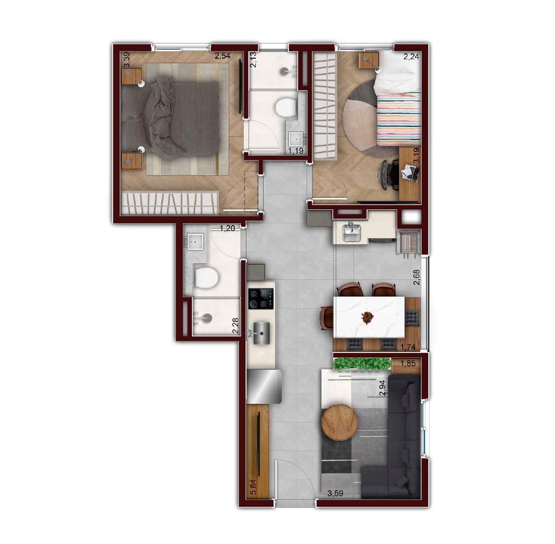 Planta 5 — Giardino Verticale
