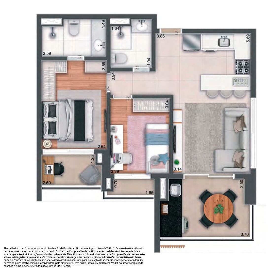 Planta 3 — Mac Pinheiros - Residencial