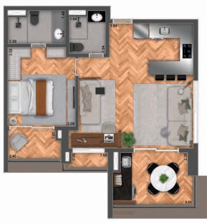 Planta 4 — Mac Pinheiros - Residencial