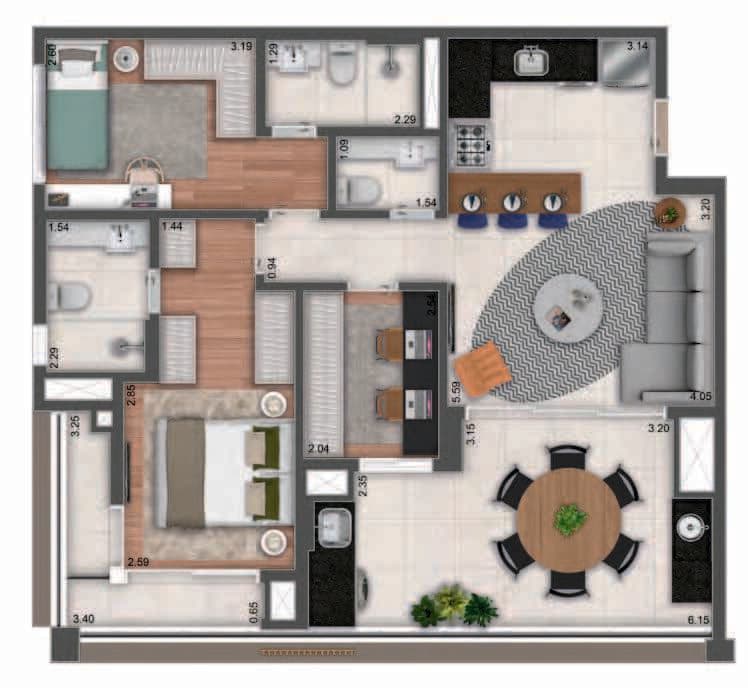 Planta 5 — Mac Pinheiros - Residencial