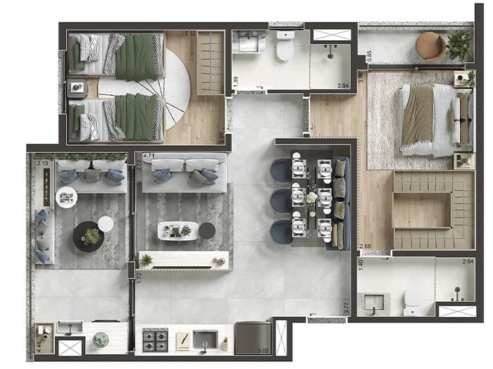 Planta 5 — Today Saúde - Residencial