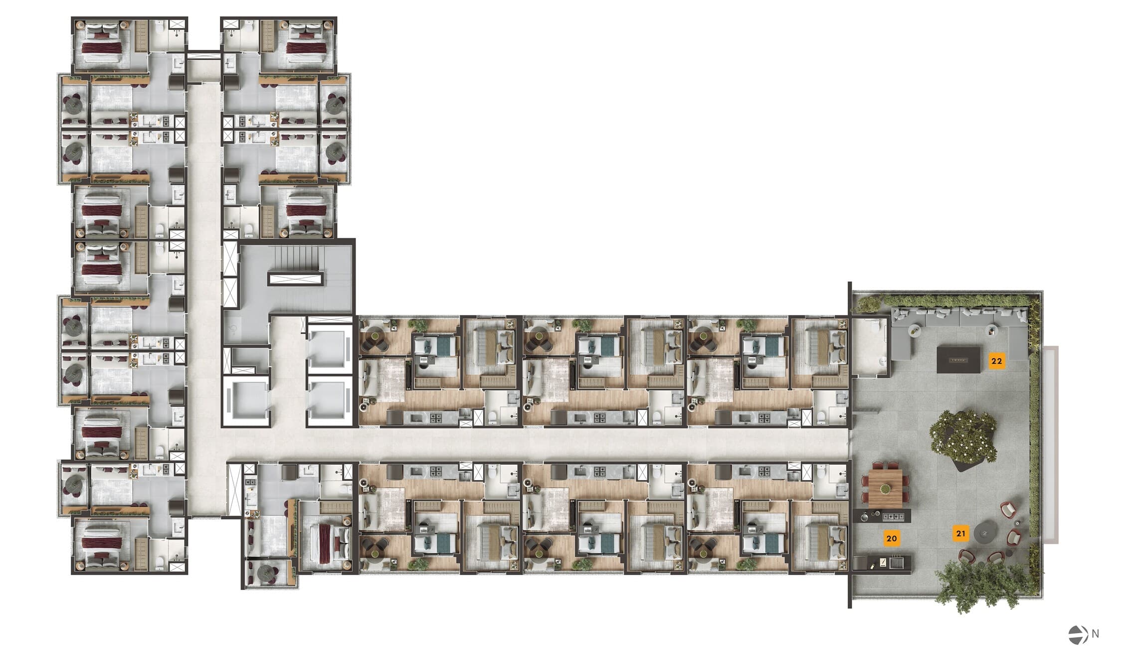 Planta 1 — Today Saúde - Residencial