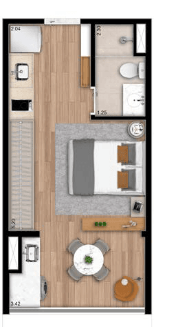 Planta 2 — The Collection Moema - Residencial