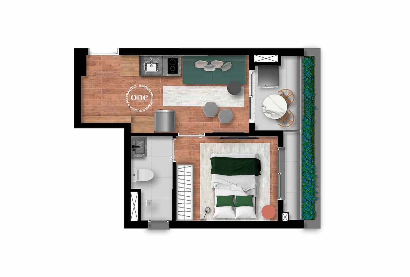 Planta 6 — Nex One Jurupis - Residencial