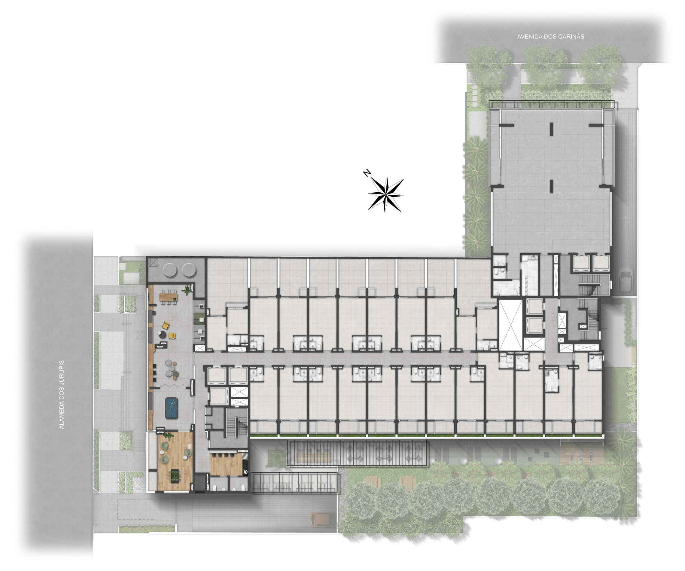 Planta 1 — Nex One Jurupis - Residencial