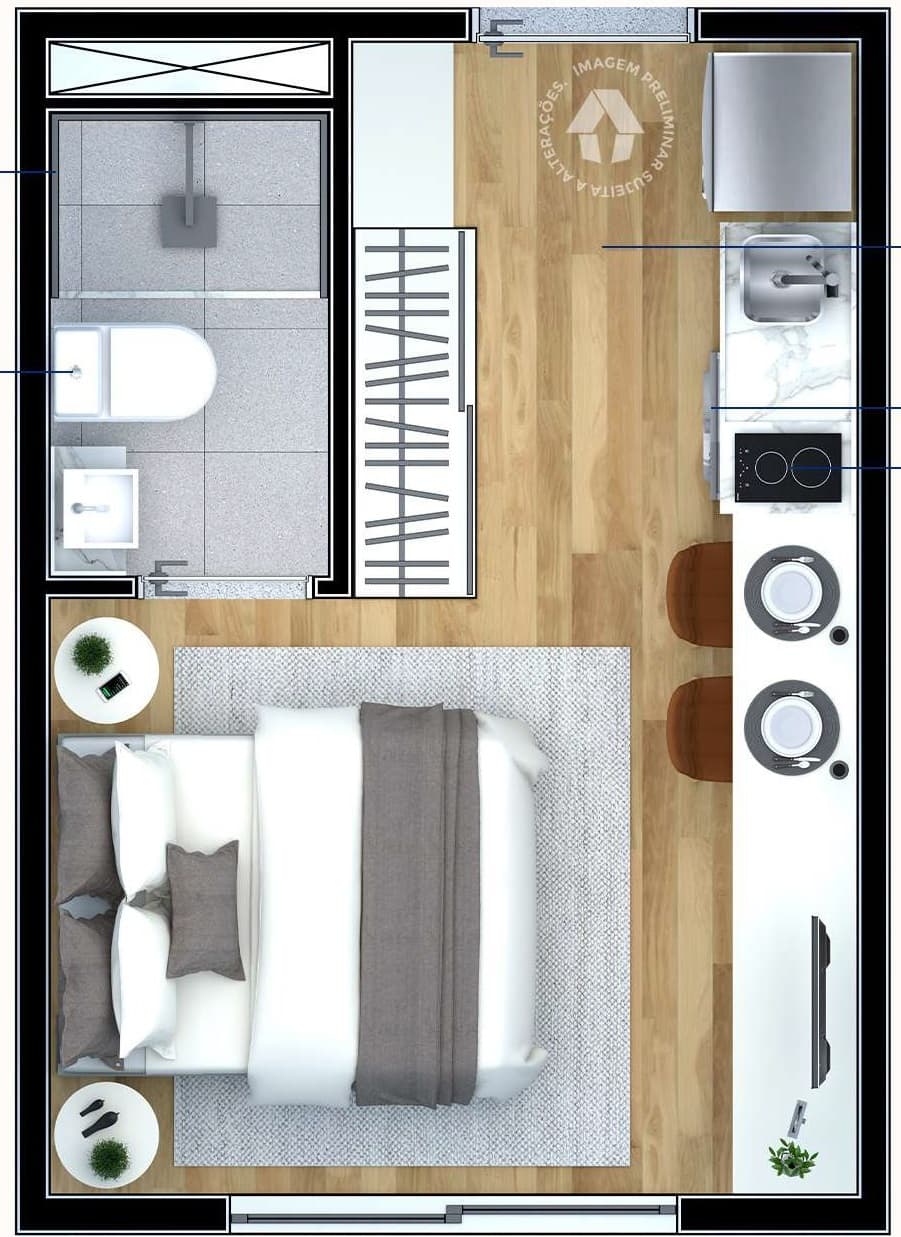 Planta 1 — Metrocasa Cupecê - Residencial