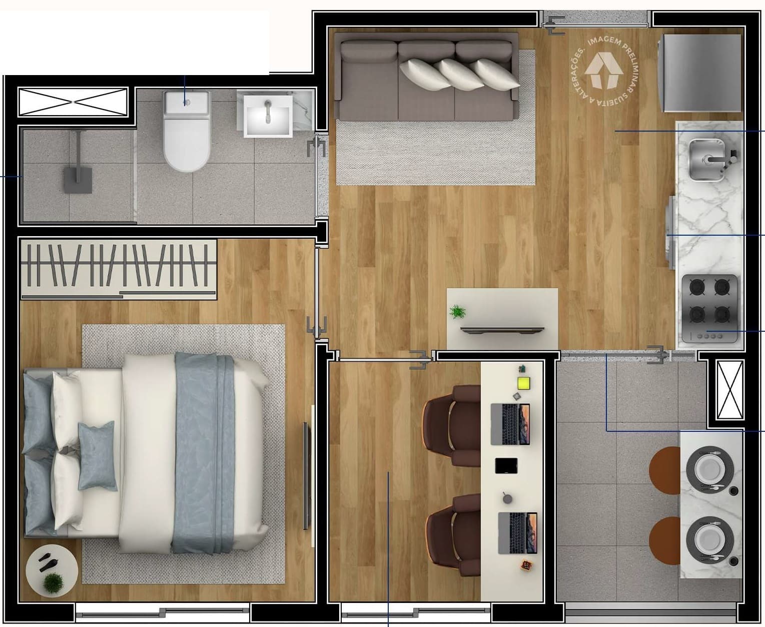 Planta 2 — Metrocasa Cupecê - Residencial