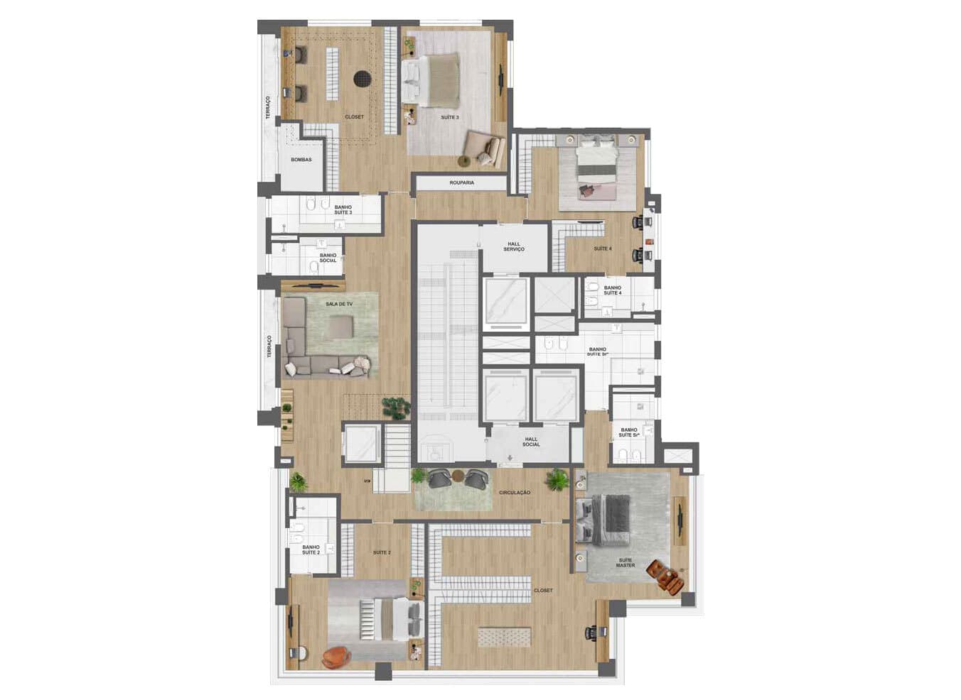 Planta 4 — Park Lane