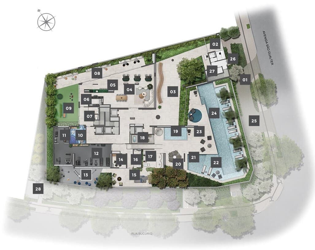 Planta 1 — Lindenberg Alto de Pinheiros - Residencial