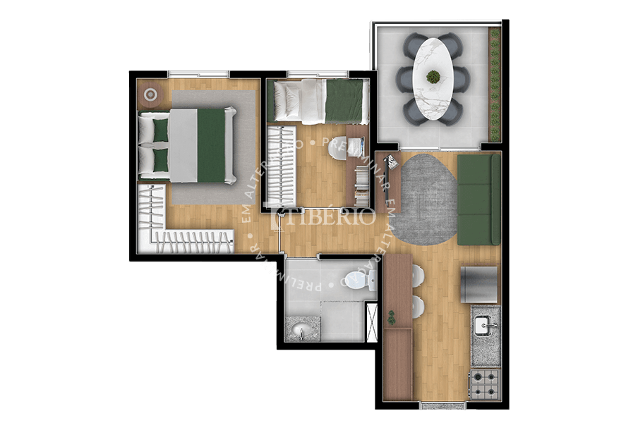 Planta 3 — Supremo Parque da Mooca - Residencial
