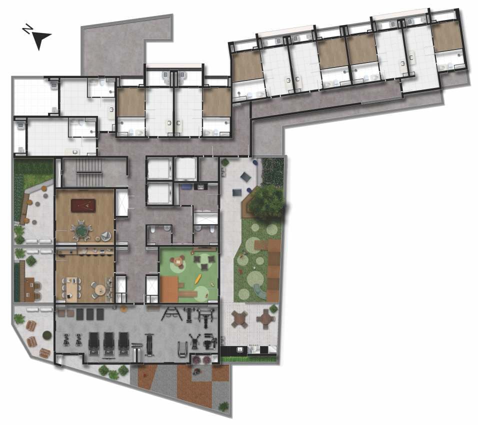 Planta 1 — Feel Saúde - Residencial