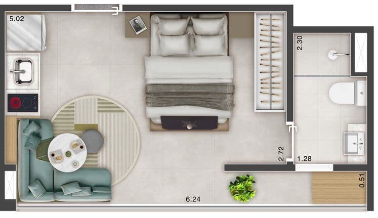 Planta 4 — Multi Praça da Árvore - Residencial