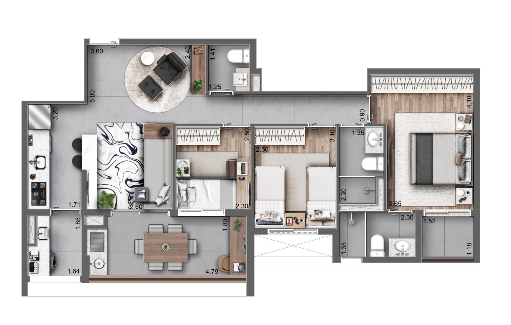Planta 2 — Autoral Moema - Residencial