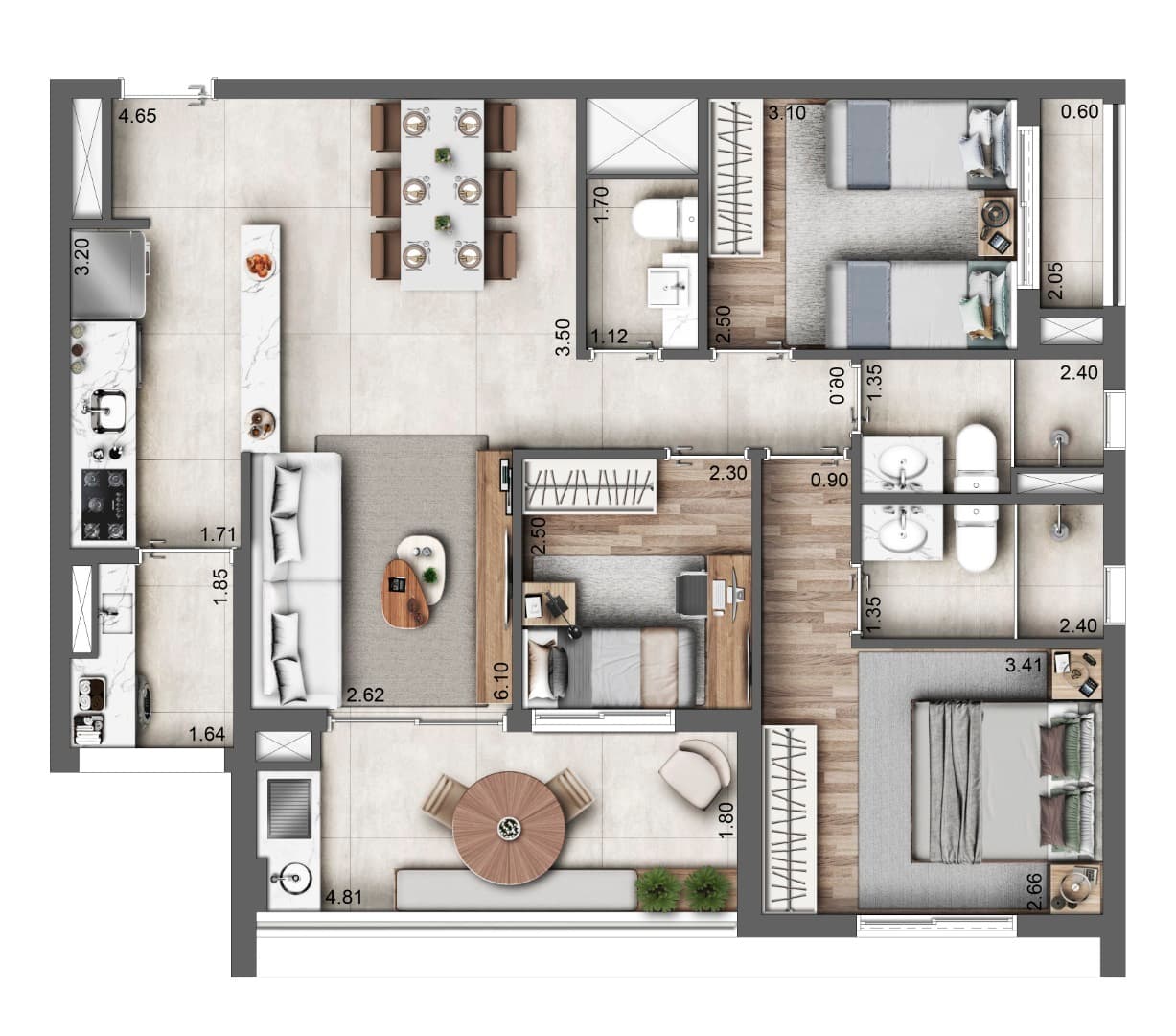 Planta 4 — Autoral Moema - Residencial