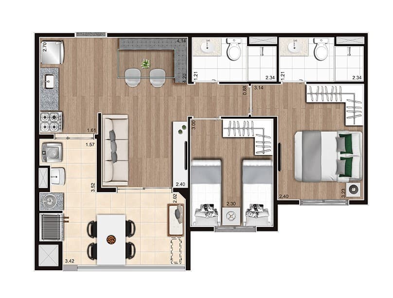 Planta 2 — Like Casa Verde