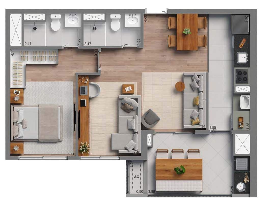 Planta 4 — Morumbi Home Resort