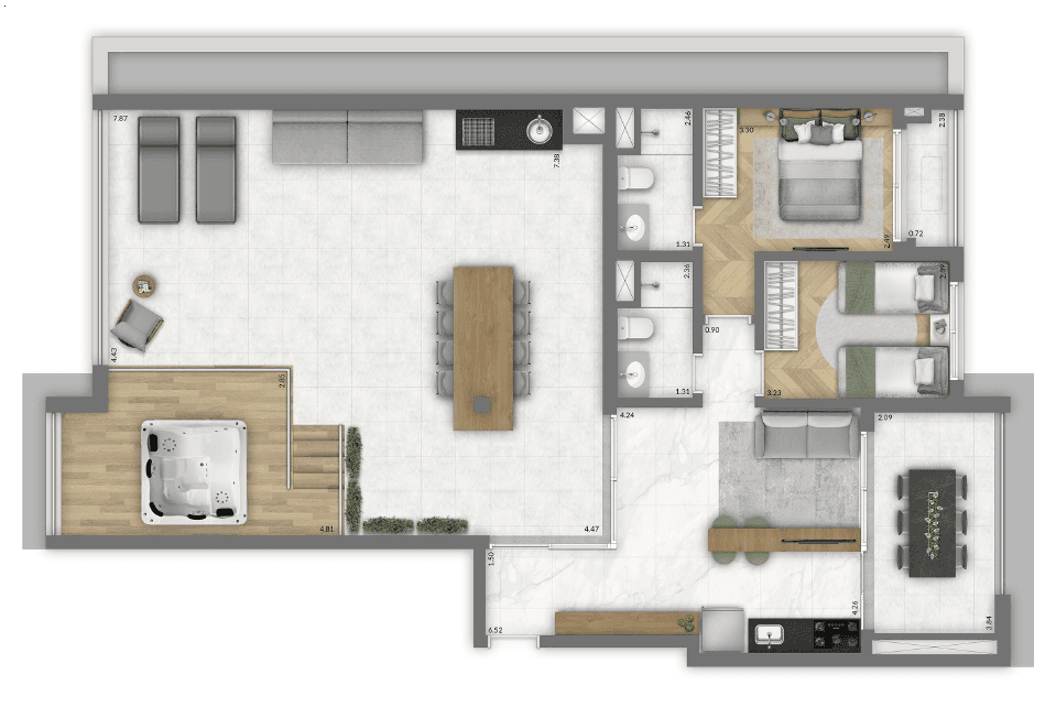 Planta 5 — Trinity Vila Clementino Home