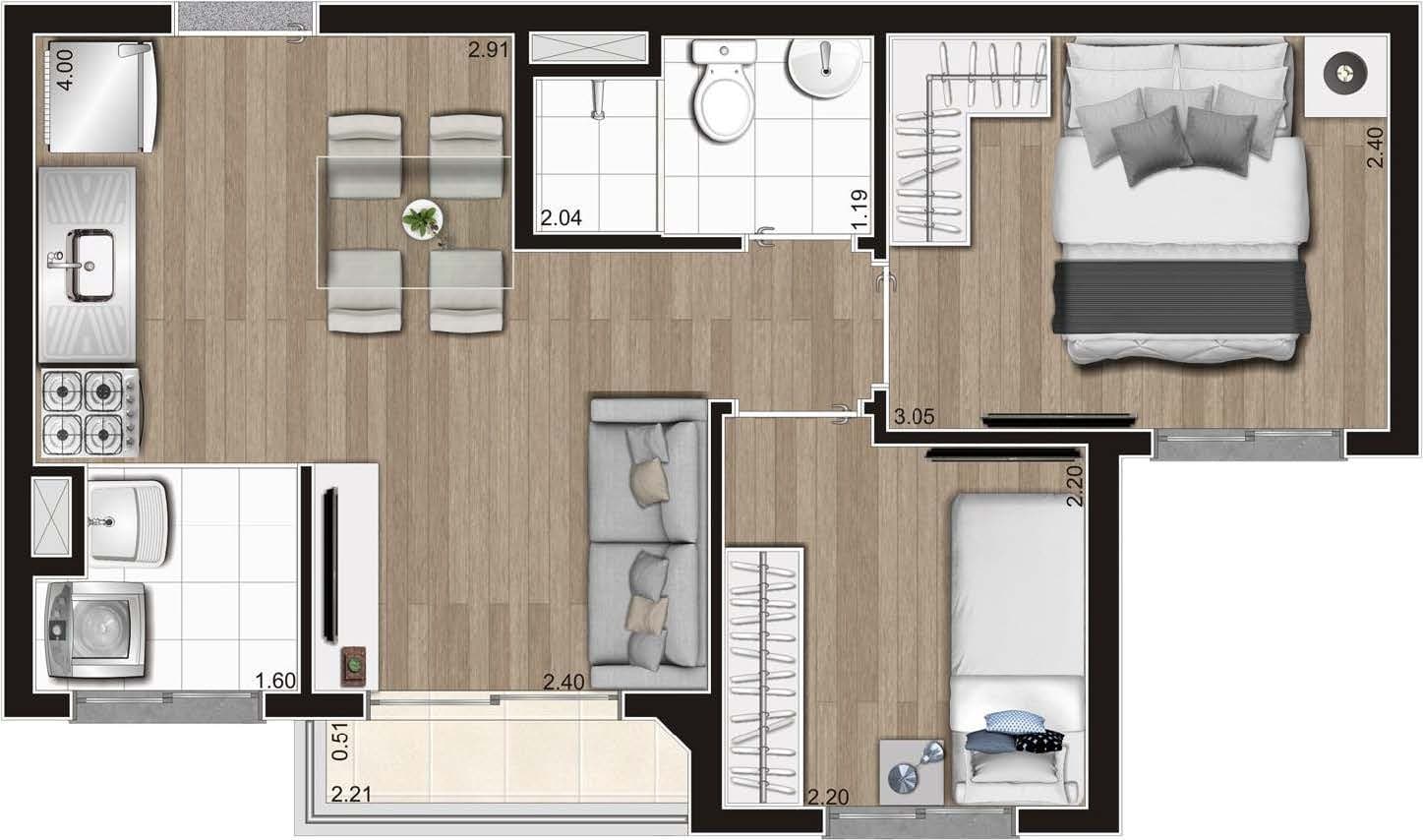 Planta 4 — Hype Style - Residencial