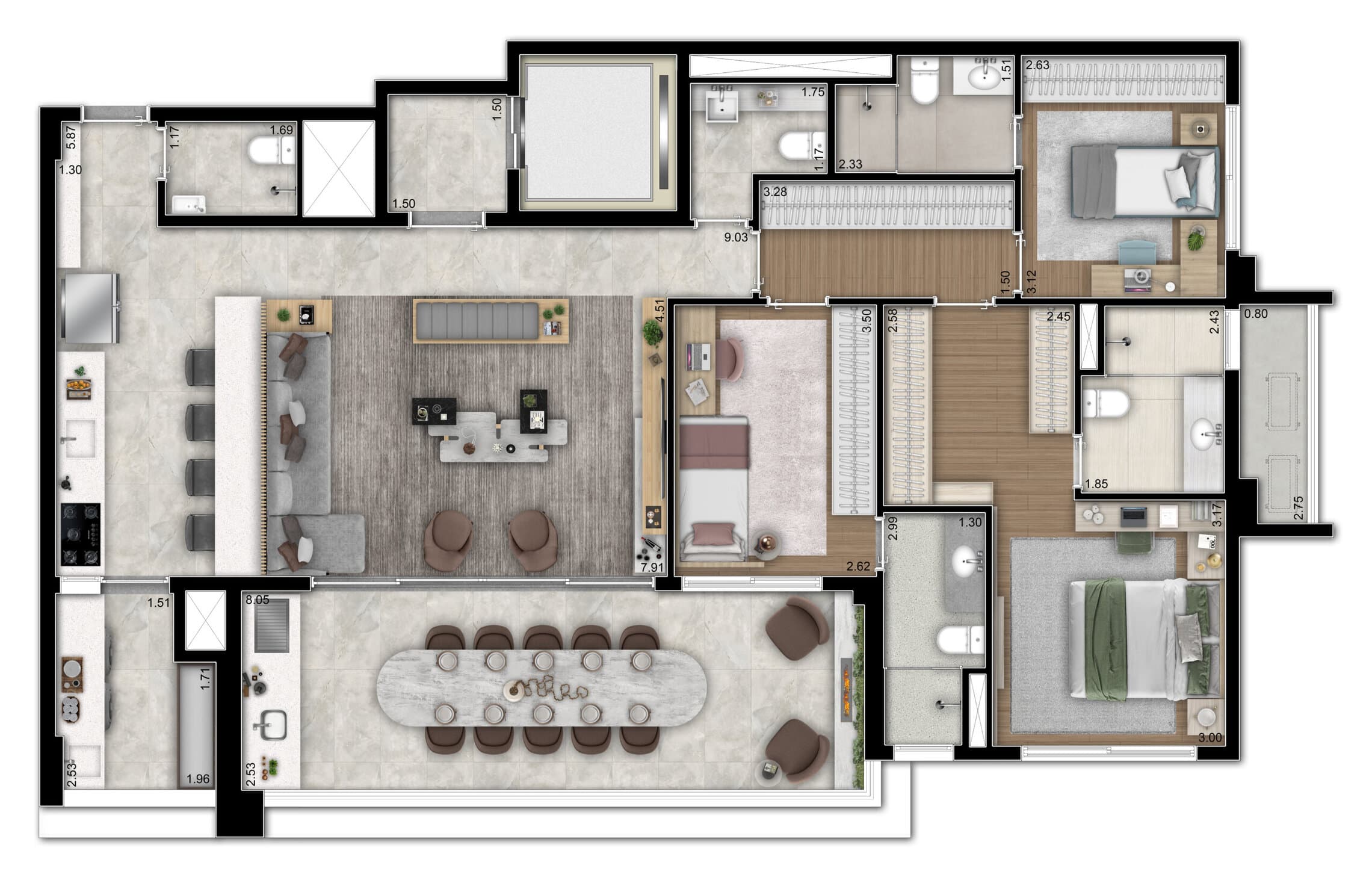 Planta 3 — Infinity Brooklin
