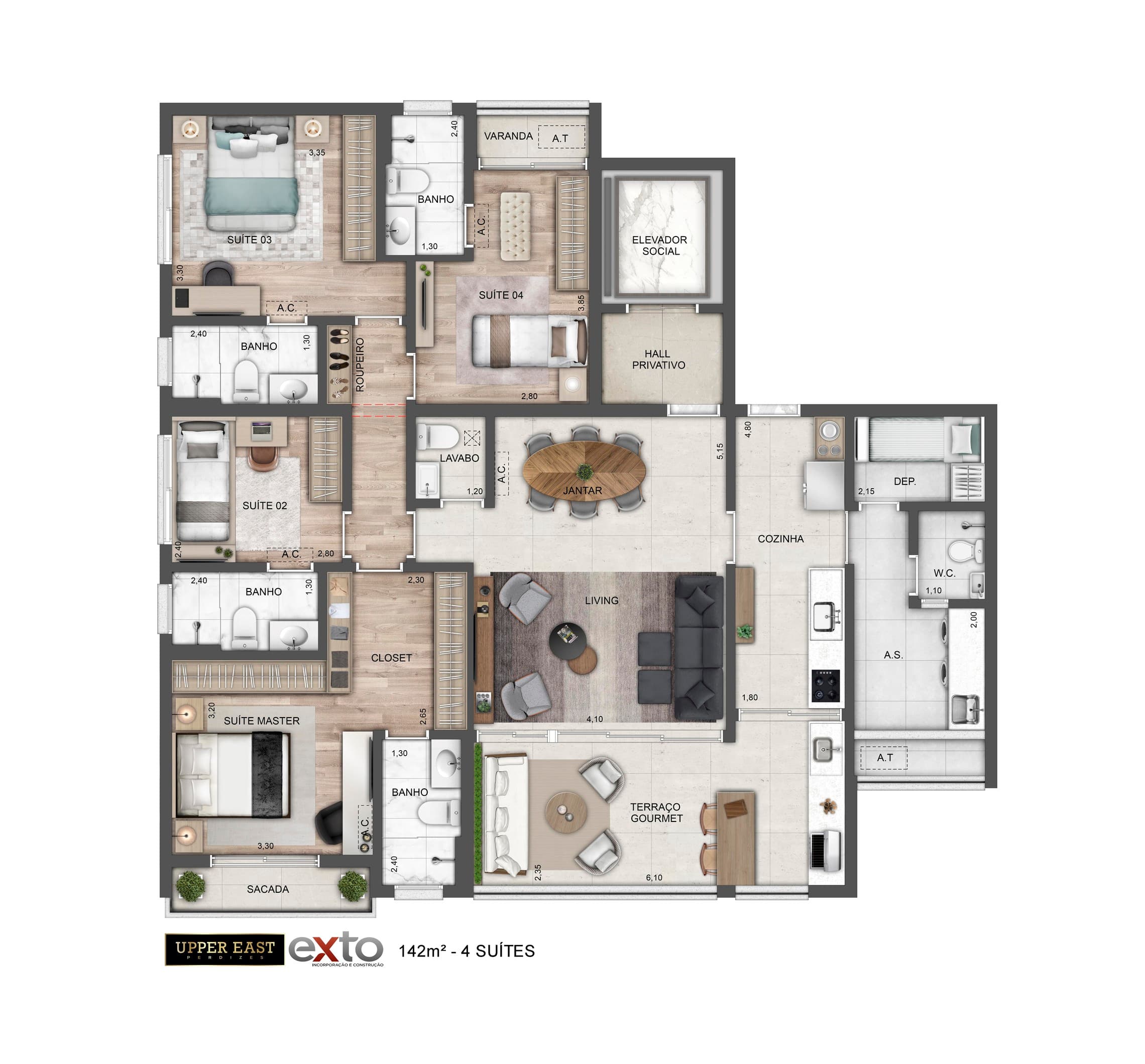 Planta 1 — Upper East Perdizes