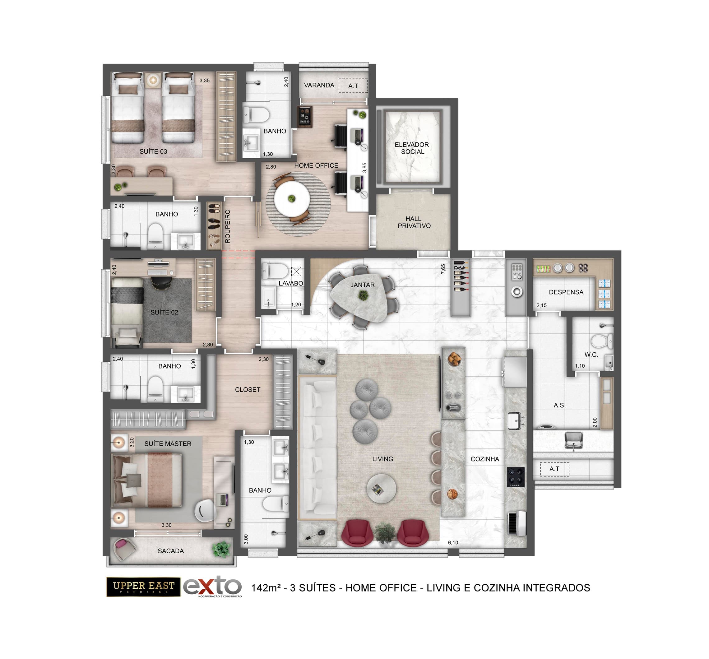Planta 3 — Upper East Perdizes