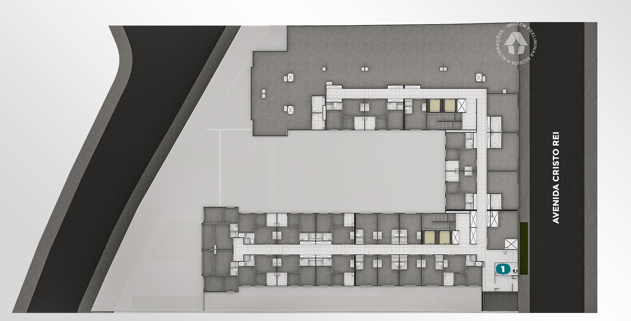 Planta 3 — Metrocasa Estação Pirituba - Residencial