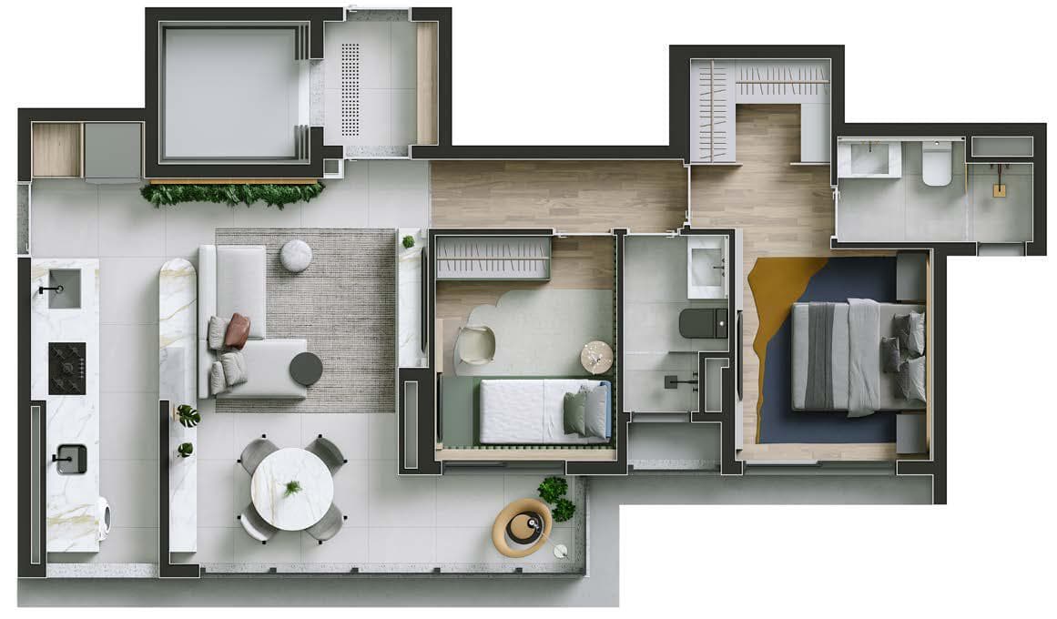 Planta 1 — Legí Perdizes - Residencial