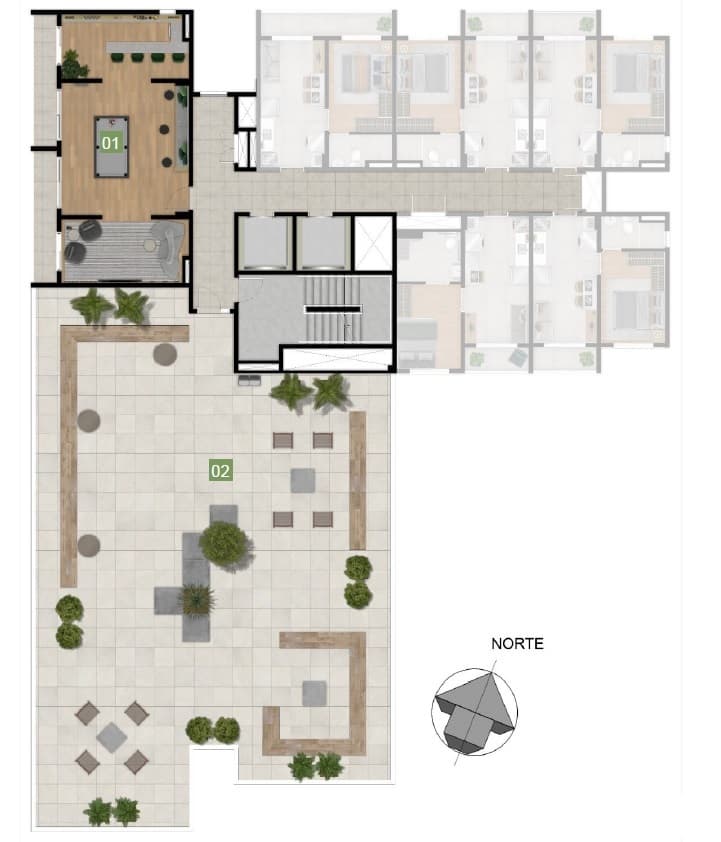 Planta 1 — Mistá by Plano&Plano Ubiatans - Residencial