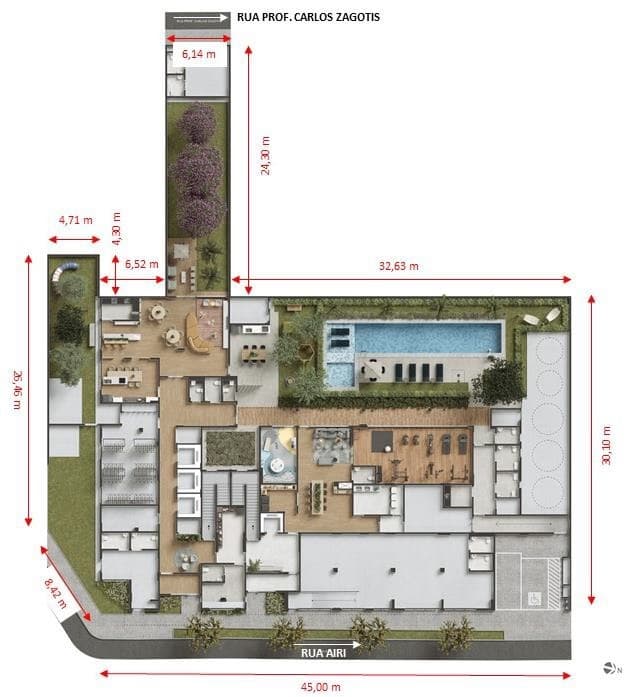 Planta 1 — Today Tatuapé - Residencial