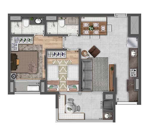 Planta 3 — Raízes Vila Prudente