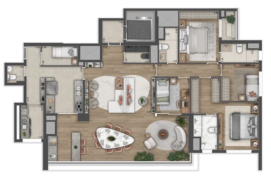 Planta 3 — Haus Mitre Edition NY - Residencial