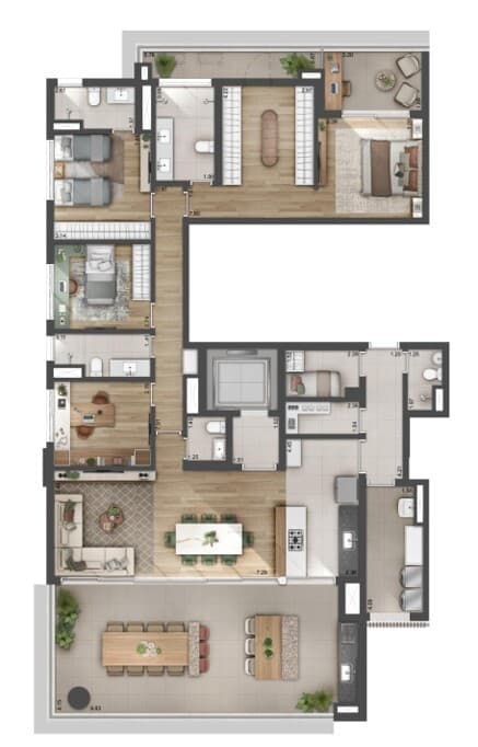 Planta 6 — Roya Perdizes - Residencial