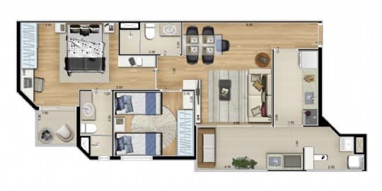 Planta 2 — Wish Residence