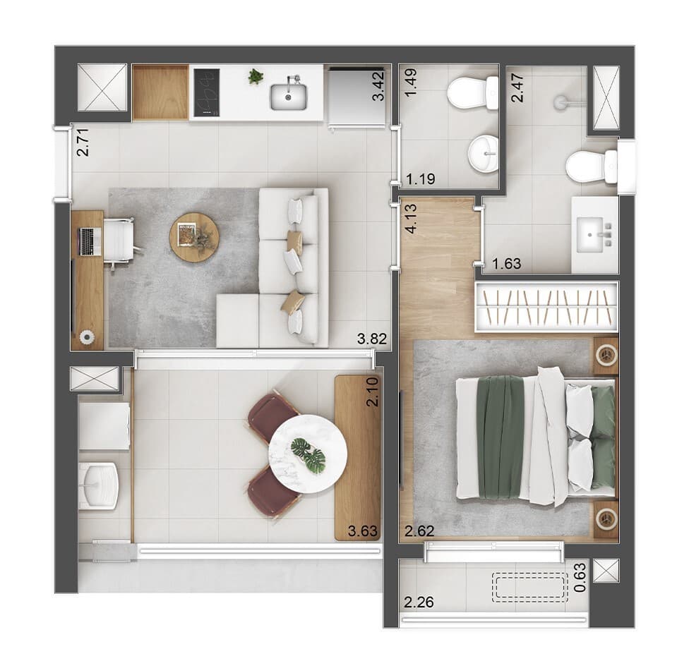 Planta 4 — Voga Paulista - Residencial