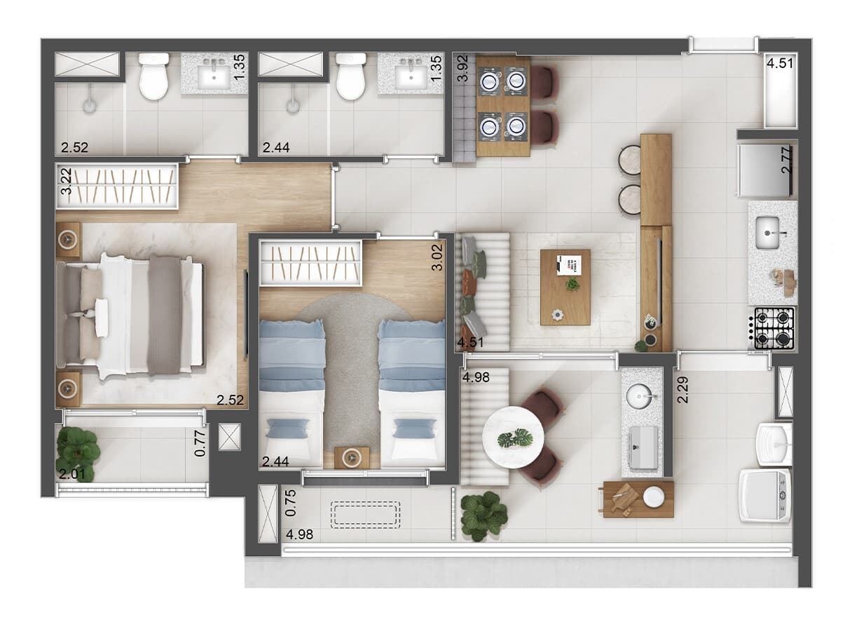 Planta 5 — Voga Paulista - Residencial