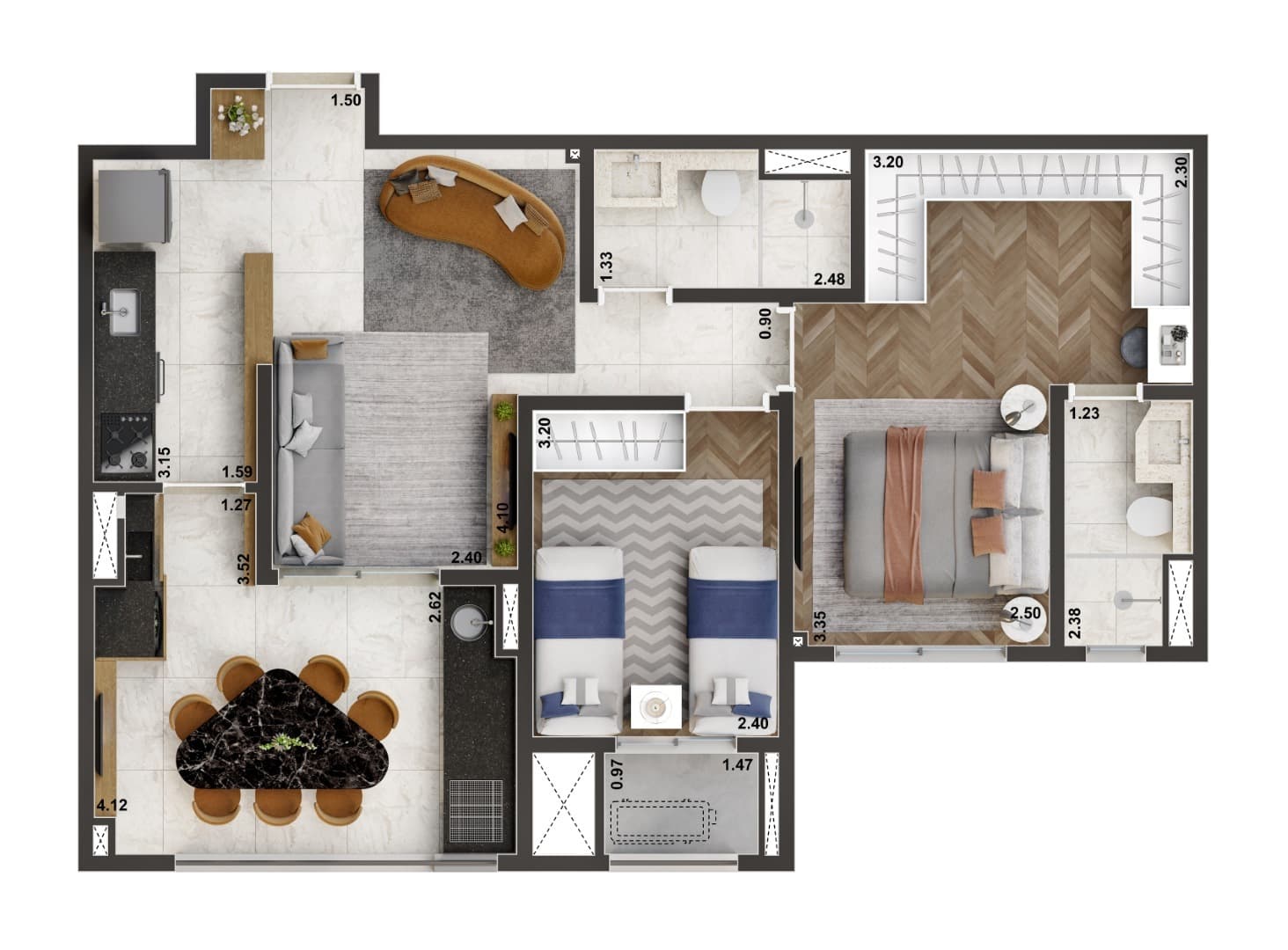 Planta 2 — Living Only Ipiranga