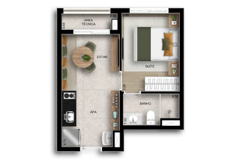 Planta 3 — Paseo Santa Cruz - Residencial