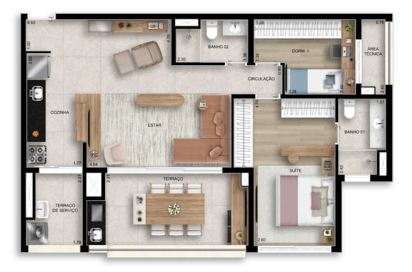 Planta 6 — Paseo Santa Cruz - Residencial