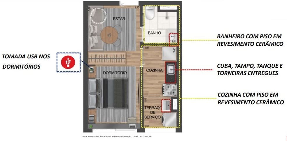 Planta 3 — Fit Casa Alto do Ipiranga