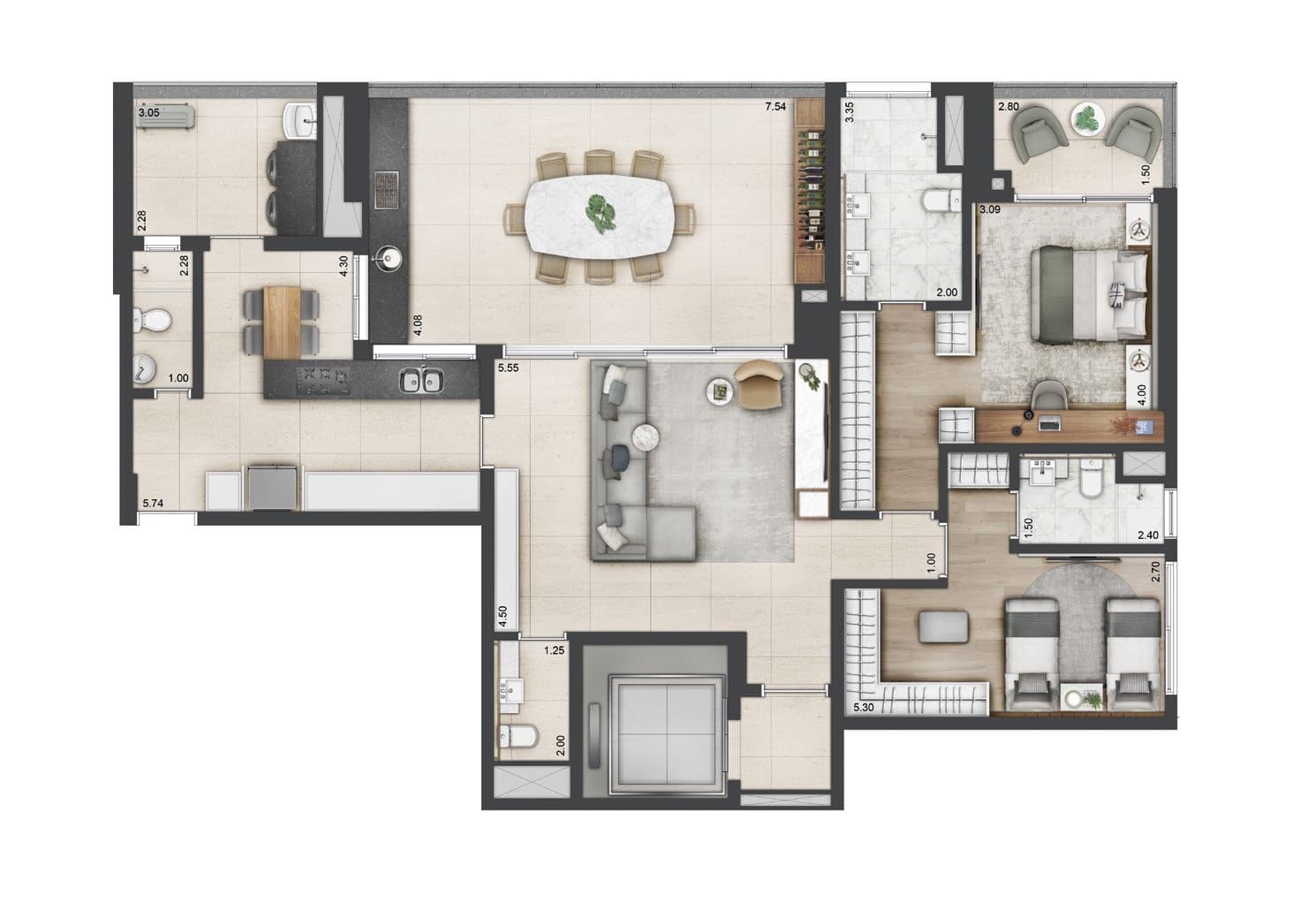 Planta 3 — Parque Global - Torre Imperial