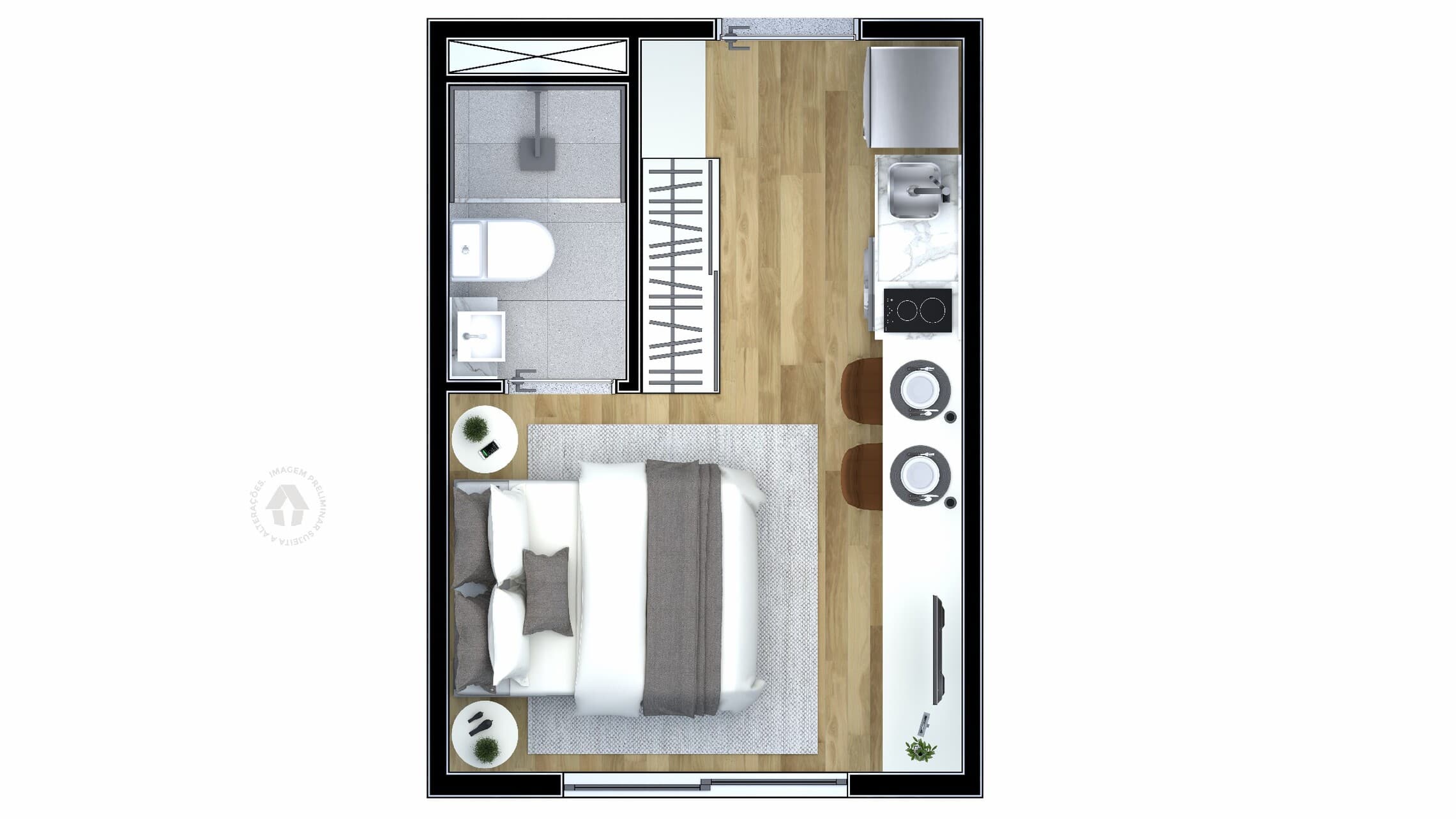 Planta 2 — Metrocasa Estação João Paulo I - Residencial