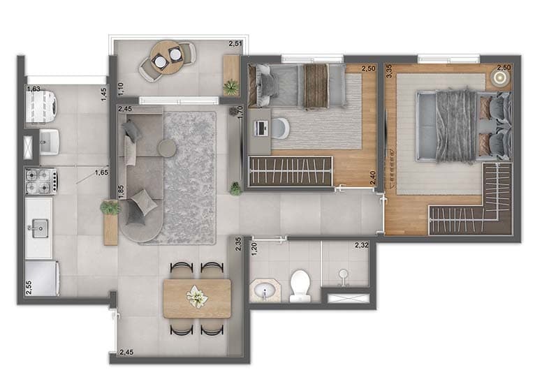 Planta 2 — Unni by Plano&Plano Harmoni